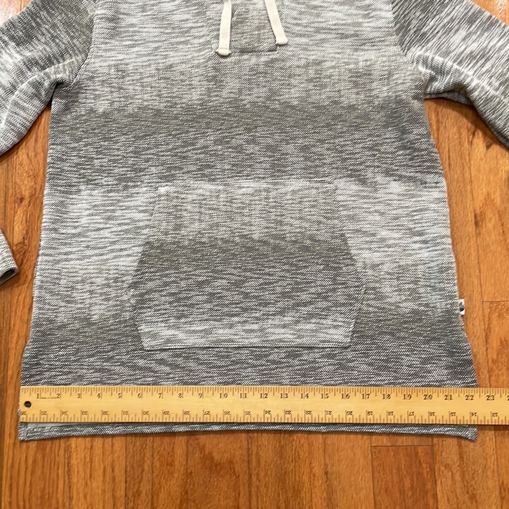 The North Face Woman Size Large Popover Gray Hoodie Kangaroo Pocket Long Sleeve - Picture 10 of 12